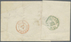 Belgien: 1851, EARLY USAGE 10c. Brown Horiz. Pair, Fresh Colour, Touched To Full Margins, On Letters - Covers & Documents