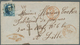 Belgien: 1856/1863, Two Insufficiently Paid 20c. Blue Entires To France Resp. Switzerland: 1856 Lett - Briefe U. Dokumente