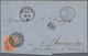 Belgien: 1861, 40 C Red Cancelled With "24" And Circle Stamp Bruxelles On Complete Folded Letter To - Lettres & Documents