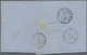 Belgien: 1861, 40 C Red Cancelled With "24" And Circle Stamp Bruxelles On Complete Folded Letter To - Briefe U. Dokumente