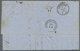 Belgien: 1863. 3x 40 C Red On Letter From Antverp To Genoa, Prepaying The 1,20 Francs Double Letter - Covers & Documents