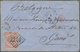 Belgien: 1865-66 40c. Rose, Perf 12½, Used On Cover FROM MARSEILLES To Gand, Belgium Tied By French - Lettres & Documents