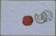 Belgien: 1865-66 40c. Rose, Perf 12½, Used On Cover FROM MARSEILLES To Gand, Belgium Tied By French - Covers & Documents