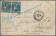 Belgien: 1871 Cover From Brussels To Richmond Near London Franked By Two Singles Of FRENCH 1870 20c. - Briefe U. Dokumente