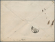 Belgien: 1873. Envelope Addressed To France Bearing Yvert 30, 10c Green (strip Of Three, Left Stamp - Briefe U. Dokumente