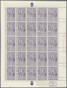 Belgien: 1896, Ausstellung Brüssel 5 C Und 10 C Braun Je Im Vollständigen Bogen Zu 25 Marken Postfri - Covers & Documents