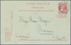 Belgien - Ganzsachen: 1909, 10 C Red Postal Stationery Card With Single Stamp "KNOCKE" To Barmen/Ger - Other & Unclassified