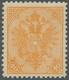Bosnien Und Herzegowina (Österreich 1879/1918): 1900, Doppeladler 40 Kreuzer Gelborange, Geripptes P - Bosnie-Herzegovine