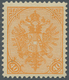 Bosnien Und Herzegowina (Österreich 1879/1918): 1900, Doppeladler 40 Kreuzer Gelborange, Geripptes P - Bosnia And Herzegovina