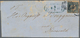 Dänemark: 1851 2 R.B.S. Blue, Ferslew Printing, Plate II, No. 41, Type 9, Used On Footpost Cover To - Oblitérés