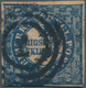 Dänemark: 1851, 2 S. Blue, Thiele Printing, Fine To Wide Margins All Around And Fresh Colour, Used W - Used Stamps