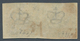 Dänemark: 1857 Square Issue 16s. Grey, Right Hand Marginal Horizontal Pair, Mint Never Hinged With O - Oblitérés