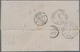Dänemark: 1860, Square Issue (1854-57) 16s. Grey-violet Horizontal Pair Used Along With 4s. Brown An - Gebraucht