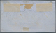 Dänemark: 1858 4s. Orange-brown TWO VERTICAL STRIPES OF THREE, Used On Part Cover (front Only) From - Oblitérés