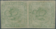Dänemark: 1858 8 Skilling Green, Wavy Background, Imperforated, HORIZONTAL PAIR, MINT Never Hinged E - Used Stamps