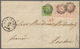 Dänemark: 1866. Envelope Addressed To London Bearing Yvert 5, 8s Green (imperf) And Yvert 12, Pair O - Gebraucht