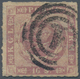 Dänemark: 1863 16s. Red-lilac, ROULETTED, Used In Copenhagen And Cancelled By Numeral "1", With A Sh - Oblitérés