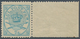 Dänemark: 1870 2s. Greenish Blue From The 7th Printing, Perf 12½, Sheet Pos. 40, Right Hand Marginal - Gebraucht