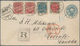 Dänemark: 1893 Destination CANADA: Postal Stationery Envelope 4øre Used Registered From Skive To Tor - Oblitérés
