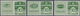 Dänemark - Zusammendrucke: 1928, 10öre Green With Three Different Advertising Labels CHEVROLET, OLDS - Sonstige & Ohne Zuordnung