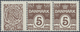 Dänemark - Zusammendrucke: 1929, Horiz. Pair 5öre Brown With Additional Advertising Label RUNDSKUEDA - Other & Unclassified