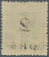 Dänemark - Färöer: 1919 "2 ØRE" On 5øre Green, MINT NEVER HINGED, With A Normal Slightly Rough Perfo - Féroé (Iles)