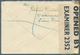 Dänemark - Färöer: 1940. Registered Envelope To Manchester Bearing Denmark Yvert 217, 25ø Brown (pai - Färöer Inseln