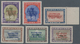 Dänemark - Grönland: 1945, Overprints "DANMARK BEFRIET" In Altered Colours, Complete Set Of Six Valu - Briefe U. Dokumente