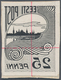 Estland: 1920, Postage Stamp 25 P, Enlarged Negative Barite Print Of The Original Stamp, Single Glue - Estland