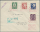 Delcampe - Estland - Stempel: 1936/1940, Small Lot Of Six Blocks Of Four And One Cover, Each With Different Spe - Estonie