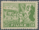 Fiume: 1919, 50 C Yellow Green Allegoria On 'C' Paper, Perf. 12 1/2 : 13, Slightly Toned Perforation - Fiume