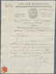 Frankreich - Vorphilatelie: 1794. Administrative Mark From "Agence Monetaire". Photo Certificate By - 1801-1848: Précurseurs XIX