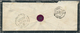 Frankreich: 1849/1851. 40 C Orange, Vertical Pair, Cut At Three Sides, Tied By Grill Lozenge, Rare C - Lettres & Documents