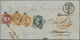 Frankreich: 1853/1855: Napoleon III, 10 C Brown, 20 C Blue, 40 C Orange And 80 C Carmine, Eacht Tied - Covers & Documents