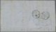 Frankreich: 1853/1859: 20 C Blue, Block Of Four, Two Sides Very Narrow Cut, Tied By Dotted Numeral 4 - Covers & Documents