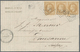 Frankreich: 1853/1869, Napoleon, Lot With 3 Covers, Comprising 2 X 40 C Orange On Entire Letter From - Cartas & Documentos