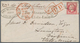 Frankreich: 1860, Shipletter Franked With 80 Cent Napoleon From PARIS 17 MAI 60" With Red Boxed "Br. - Covers & Documents