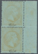 Frankreich: 1865, Napoleon 1c. Golden Brown ("mordore"), Left Marginal Vertical Pair (horiz. Perf. F - Lettres & Documents