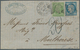 Frankreich: 1871, 5 C Green Napoleon And 20 C Blue Ceres, Tied By Dotted Star Cancel "7", On Entire - Covers & Documents