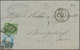 Frankreich: 1862/1871, 5 C Green, Napolen III, Together With 25 C Blue Ceres, Tied By Dotted Numeral - Covers & Documents