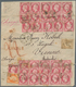 Frankreich: 1862, Large Piece Of An Registered Envelope With Very High Franking Of 25,30 Franc Repre - Covers & Documents