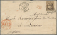Frankreich: 1870. 30 C Brown "Ceres" (Bordeaux Emission), Full Margins, Single Franking Tied By Dott - Covers & Documents