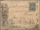 Frankreich: 1884 Illustrated Envelope (depicting "The Queens Head" From An Etching), Used From Mouti - Covers & Documents