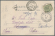 Frankreich: 1901, Ppc From "NYON 27.4.01" Via SHANGAHI LOCAL POST And "SHANGHAI DEUTSCHE POST 9.6.01 - Covers & Documents