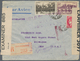 Frankreich: 1941, 2 F, 5 F And 10 F Definitives, Mixed Franking On Registered Airmail Cover From LYO - Covers & Documents