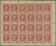 Frankreich: 1942, Marshall Petain 1,50 Fr As English Forgery In 24er Sheet, Without Gum, As Issued. - Covers & Documents