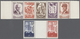 Frankreich: 1942 - 1943, Legion Tricolore In A Pair Of Gutter Dividers With Blind Print Of The Stamp - Covers & Documents