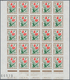 Delcampe - Frankreich - Portomarken: 1964/1971, Postage Dues ‚FLOWERS‘ Complete Set Of Eight In IMPERFORATE Blo - 1960-.... Briefe & Dokumente