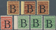 Frankreich - Postpaketmarken: 1936, Postal Parcel Stamps 7 Various Values With Black Overprint 'B', - Other & Unclassified