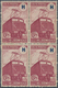 Frankreich - Postpaketmarken: 1945, Timbres De Prestation, Not Issued, "Domicile" Purple As Block Of - Sonstige & Ohne Zuordnung